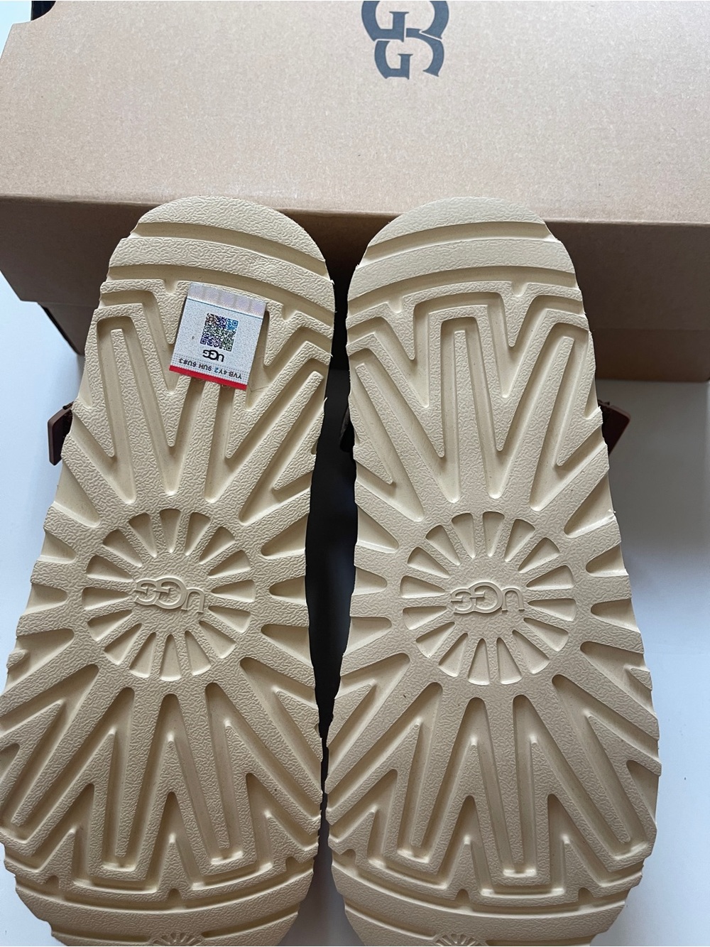 UGG Women Slip-On Suede Goldstar Clog in Brown - Picture 5 of 6